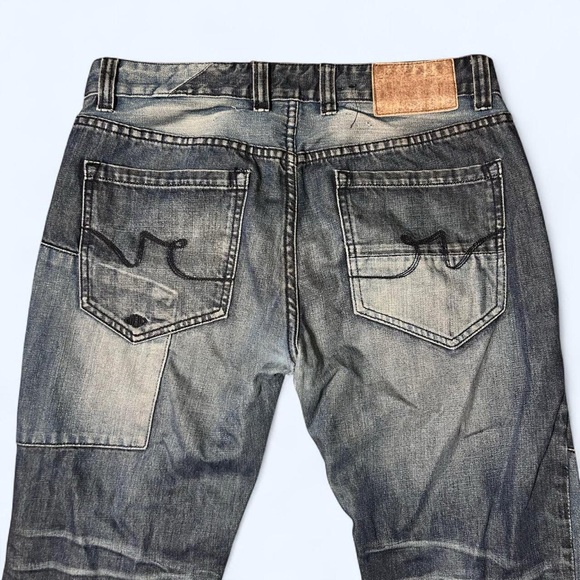 Grunge Denim Patchwork Distressed Jeans by Rocksmith! - Picture 6 of 7